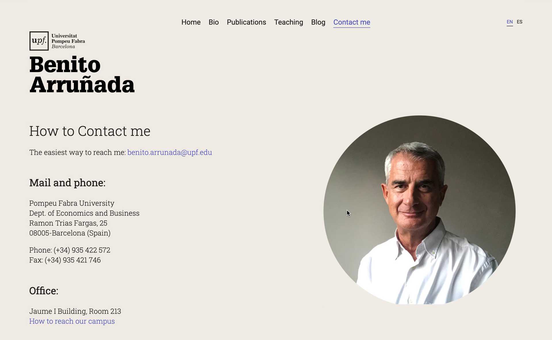 Benito Arruñada Website