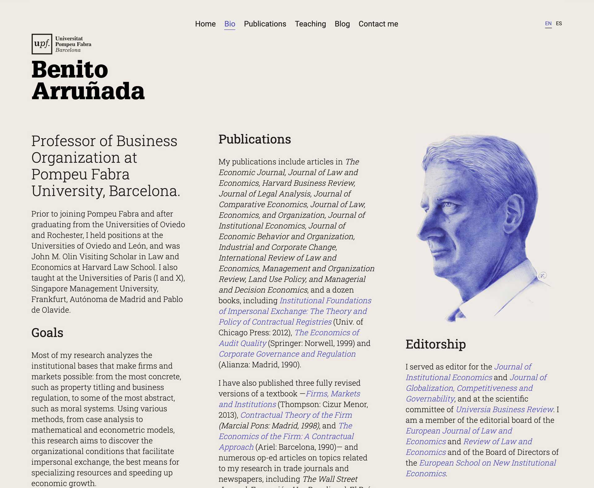 Benito Arruñada Website